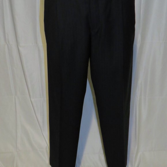 Rocco Ciccarelli Custom Tailoring Dark Blue Striped Three Button Suit 40L - Picture 13 of 14